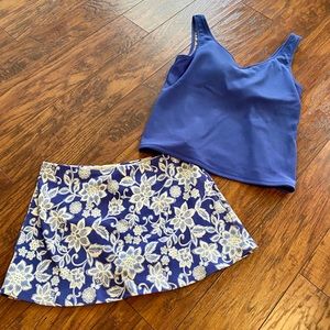 L.L. Bean Tummy Control Tankini Size 12